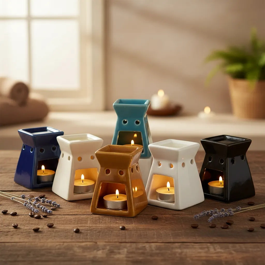 Pack 6 Difusores de Ceramica Cuadrado