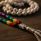 Japa Mala Buda Howlita 6mm