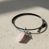 Collar de Punta Cuarzo Rosa