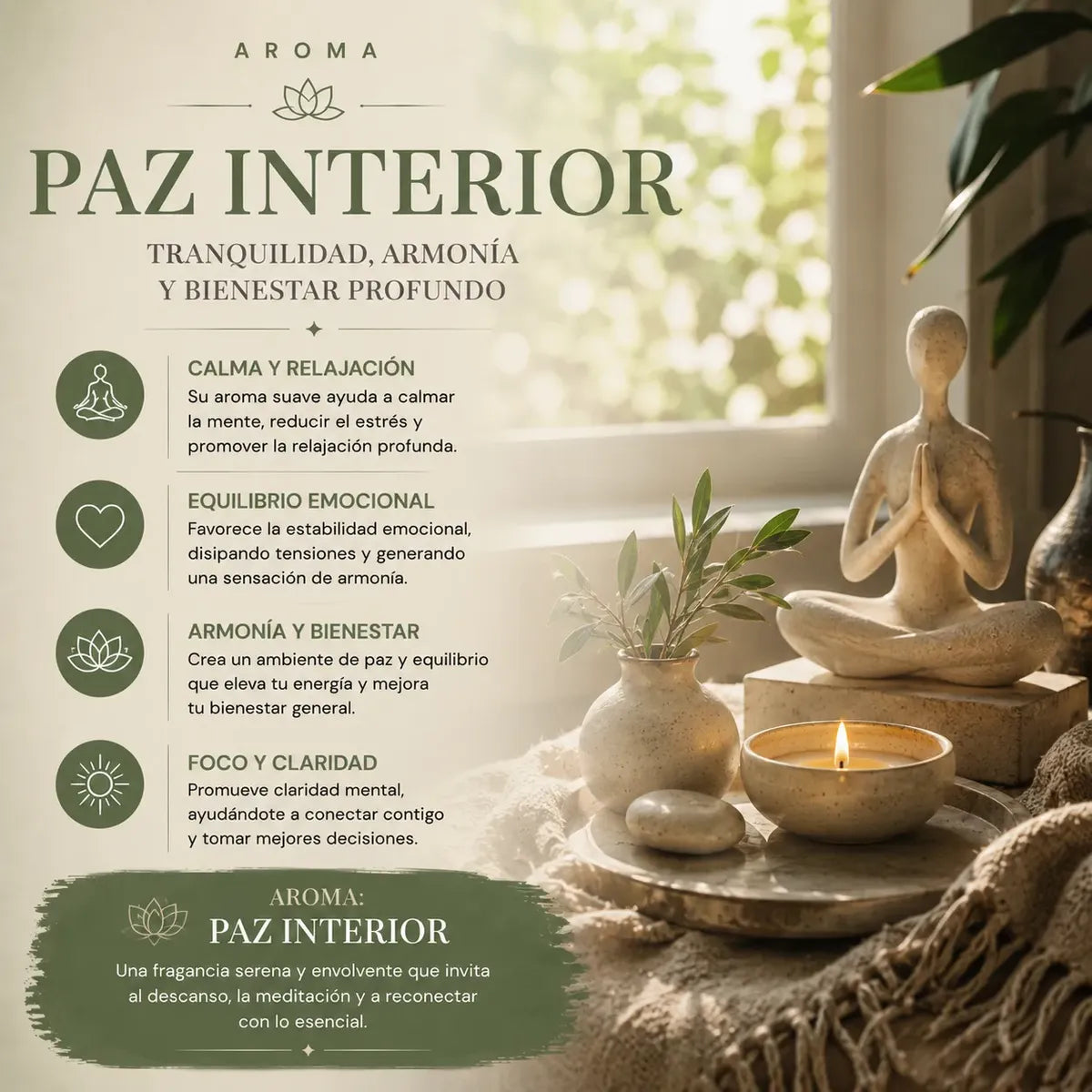 Incienso Paz Interior con Piedras de Amatista
