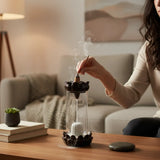 Porta Incienso Cascada Glass Shivling