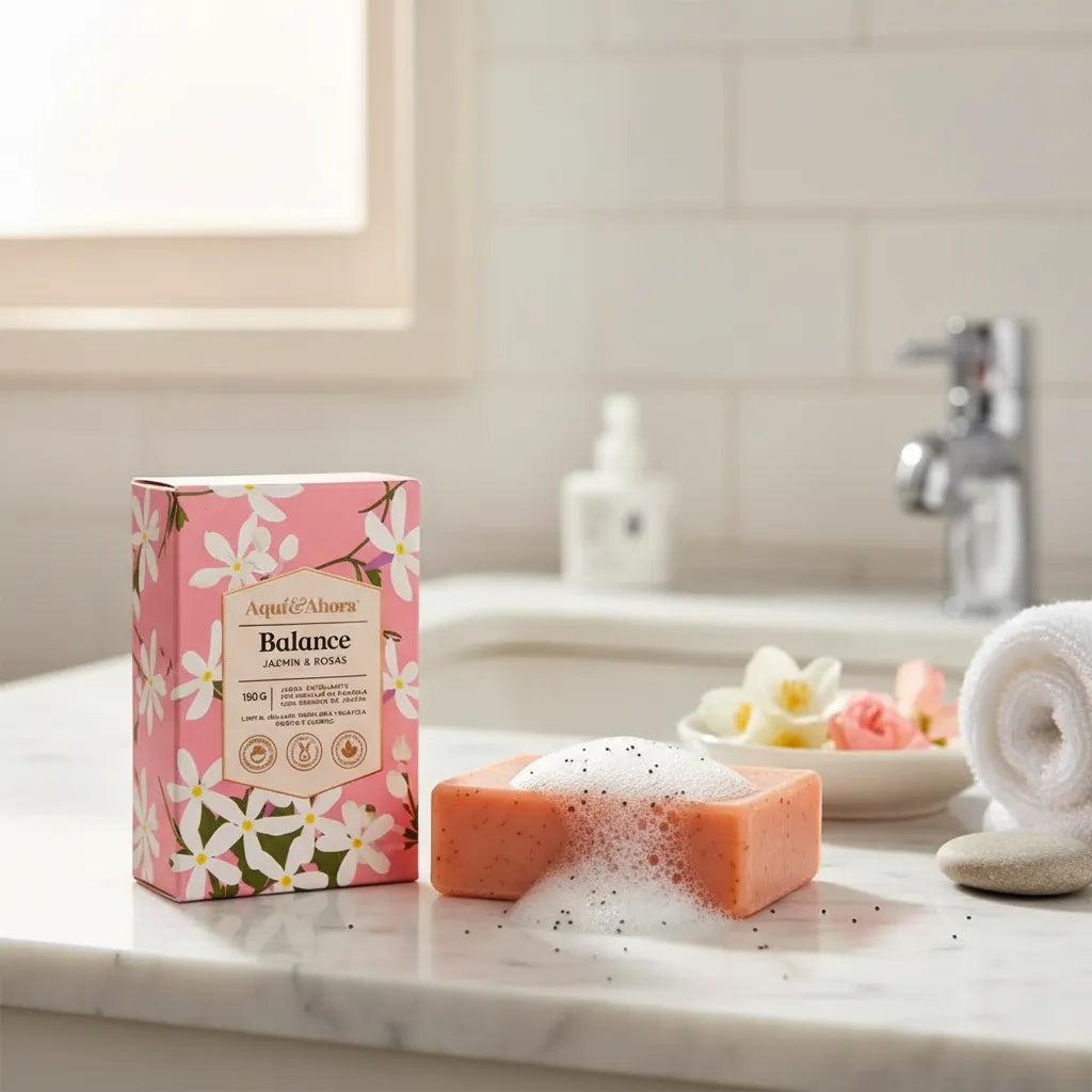 Jabón Aromático Balance Jazmín  Rosas 150 Gr