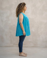 Blusa Vestido Chalani Celeste