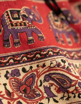 Falda Dinu Morado con Rojo y Negro