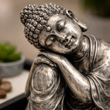 Jardin Zen Buda Plateado