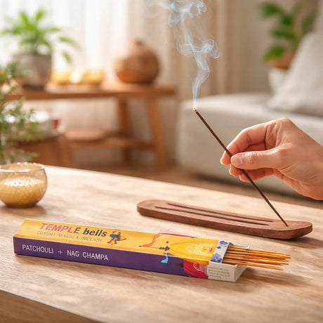 Incienso Temple Bells Nag Champa y Patchouli