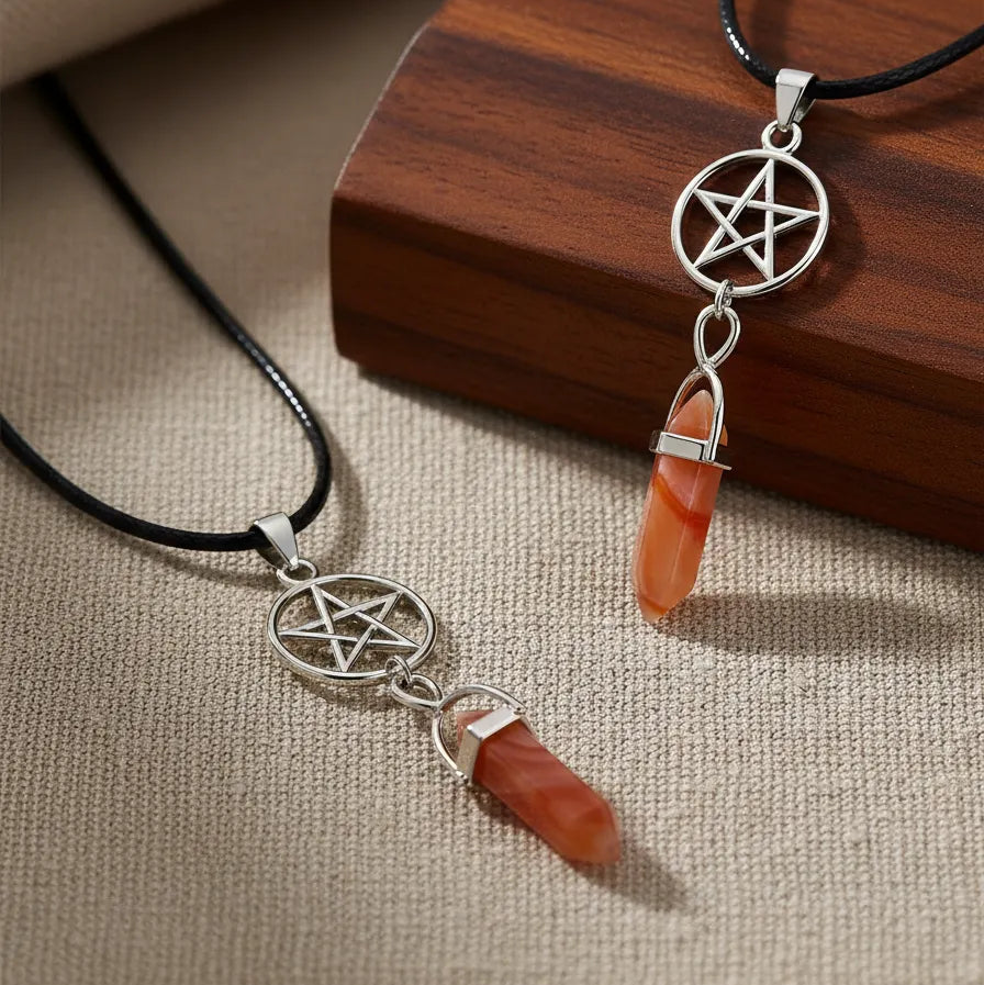 Colgante Estrella de Punta Cornalina