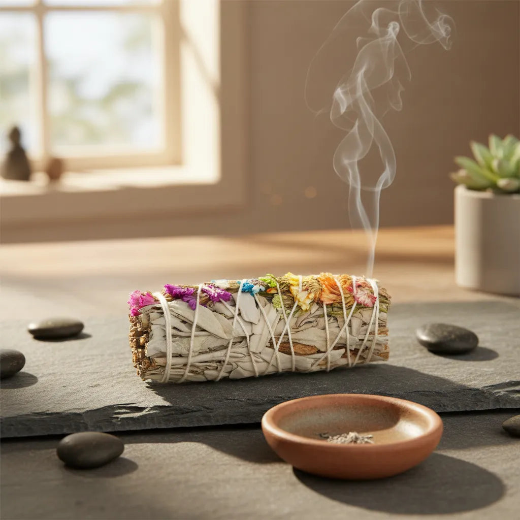Sahúmo de Salvia Blanca con 7 Chakras Sinuata