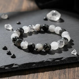 Pulsera Cuarzo Rutilado Negro 8mm