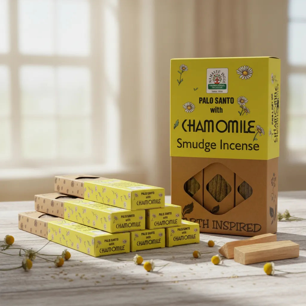 Incienso Orgánico Palo Santo con Manzanilla