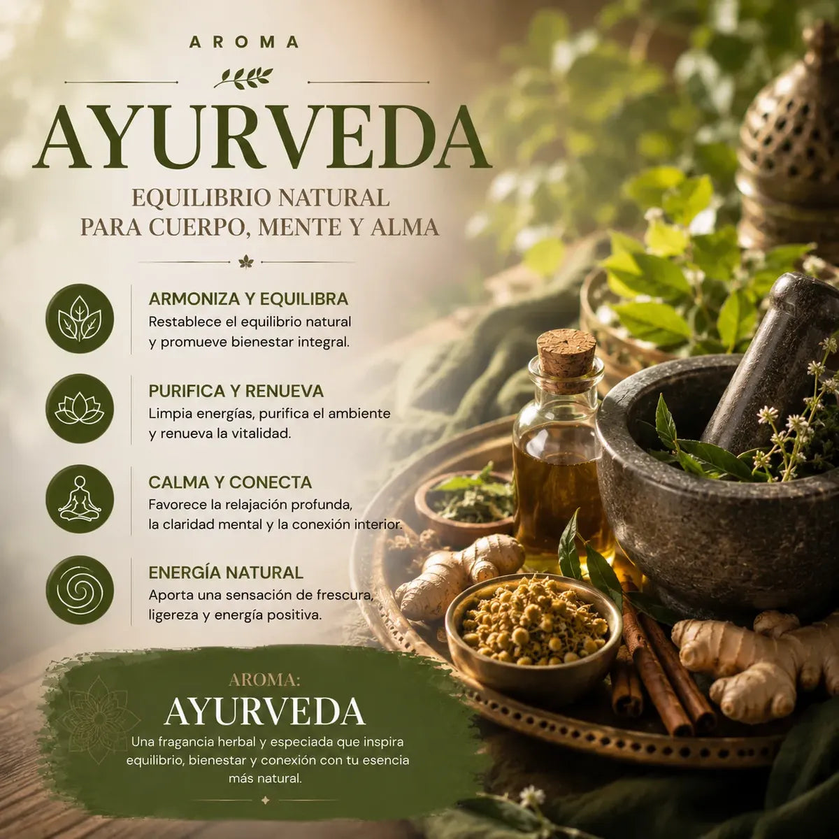 Incienso Duo Nag Champa y Ayurveda