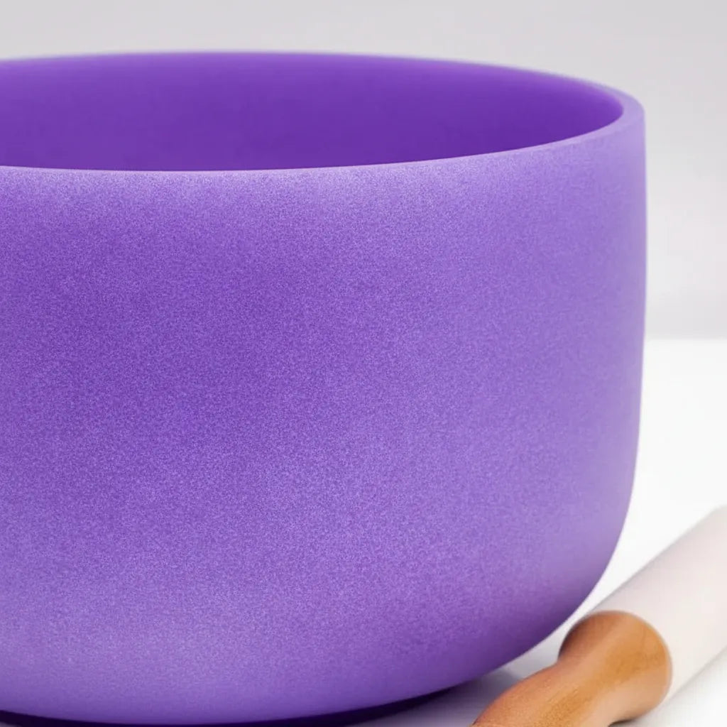 Cuenco Tibetano Cuarzo Violeta 12 Pulgadas Nota SI