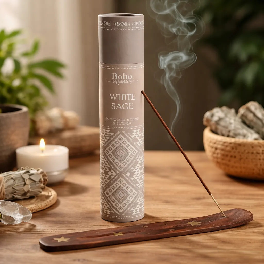 Estuche Inciensos Boho Salvia Blanca