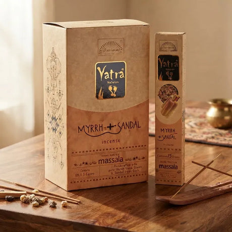 Incienso Yatra Mirra y Sándalo