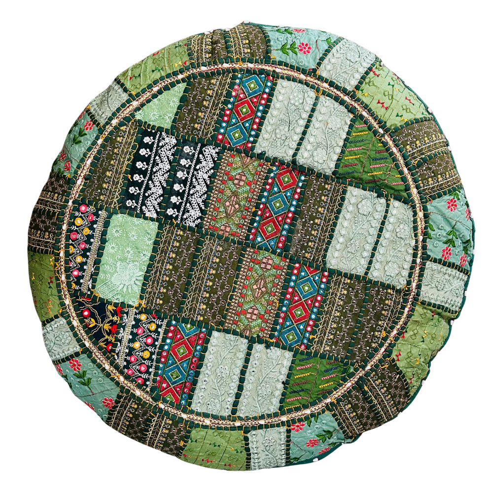 Cojin Verde Indio Redondo Talla XL