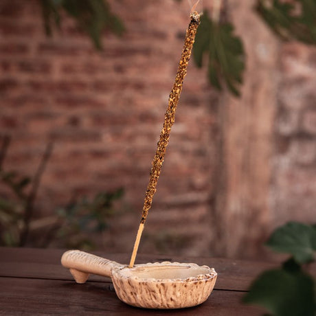 Sahumador Porta Incienso Marfil Natural