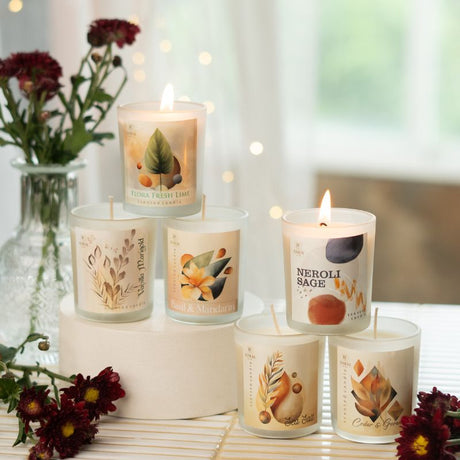 Vela Vaso Albahaca y Mandarina 60gr