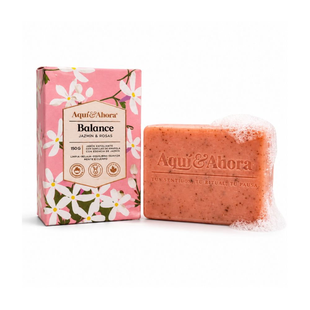 Jabón Aromático Balance Jazmín  Rosas 150 Gr