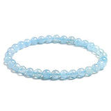 Pulsera Aguamarina 6mm