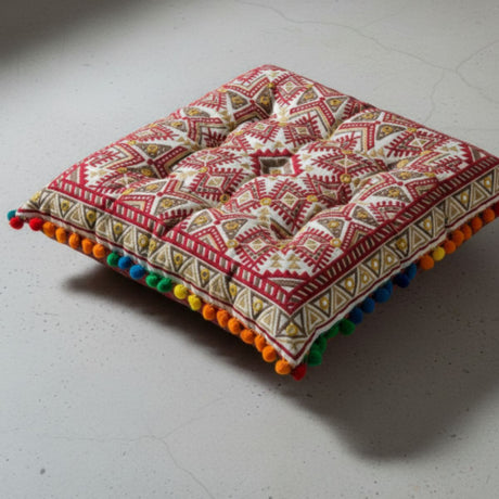 Cojin Rojo Cuadrado Chico