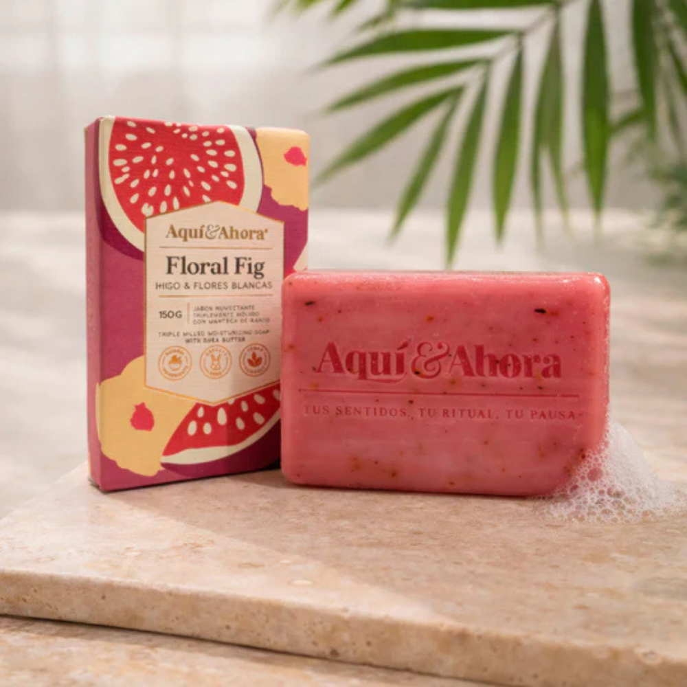 Jabón Aromático Floral Fig Higo Flores Blancas 150 Gr