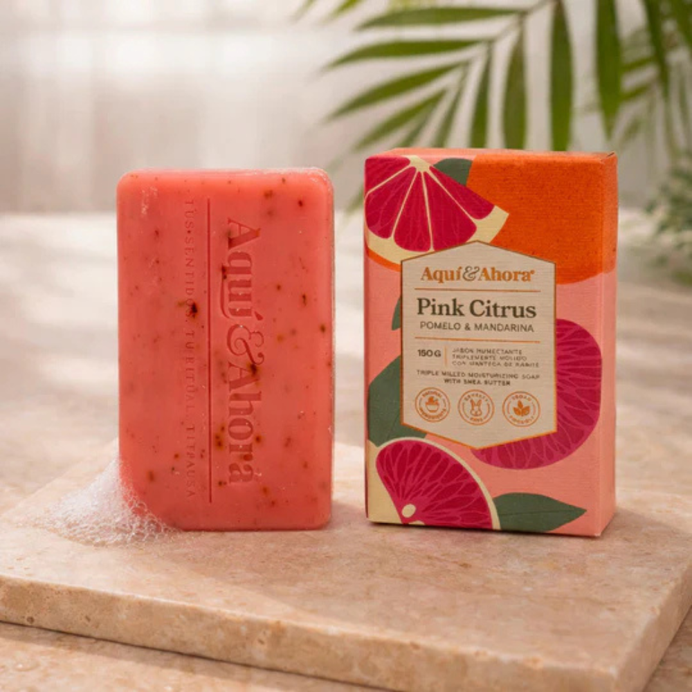 Jabón Aromático Pink Citrus Pomelo Mandarina 150 Gr