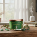 Vela Salvia Blanca con Selenita - Limpieza Energética