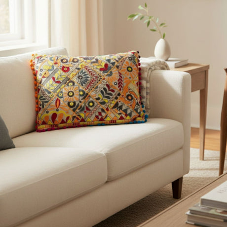 Cojin Naranjo Rectangular