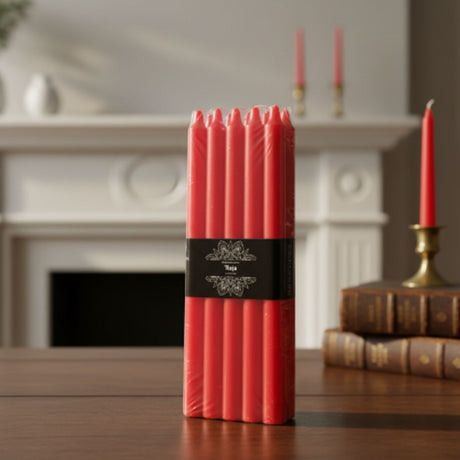Vela Larga Roja 10 u.