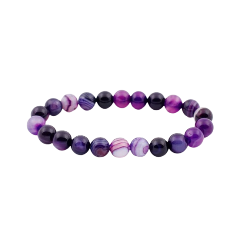 Pulsera Agata Morada 8mm