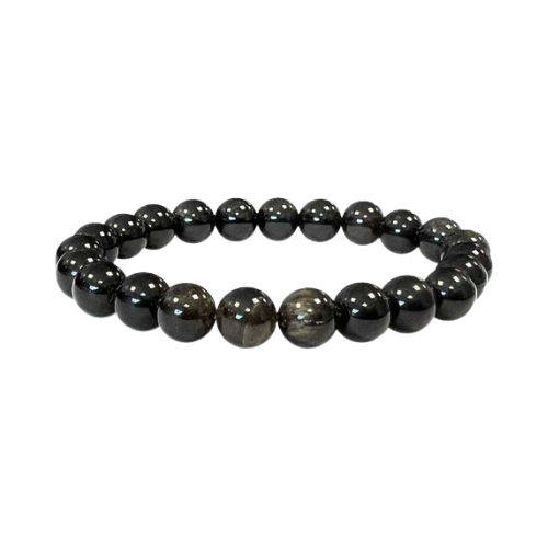 Pulsera Obsidiana Negra 8mm