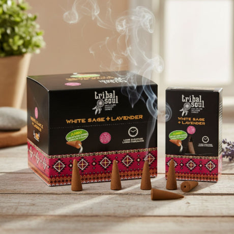 Incienso Cascada Salvia Blanca + Lavanda 120 conos