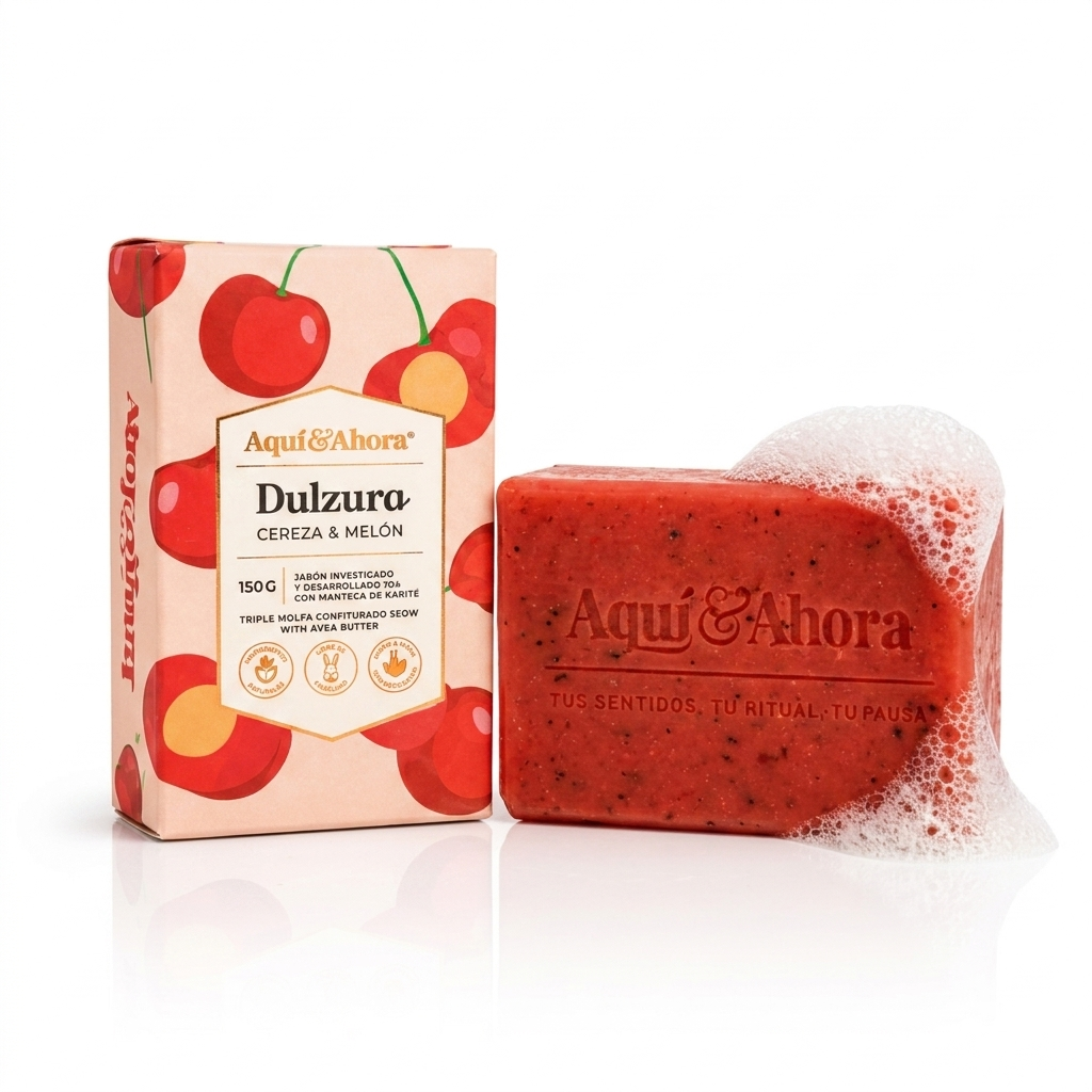 Jabón Aromático Dulzura Cereza Melón 150 Gr