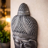 Cuadro Budda Face Plateado