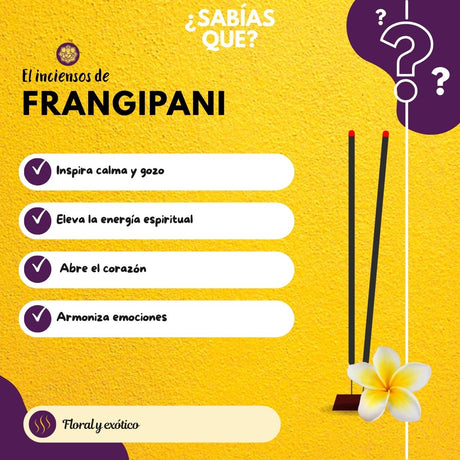 Incienso Orgánico Frangipani