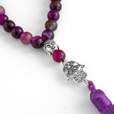 Código Sagrado Ágata Morada 8mm