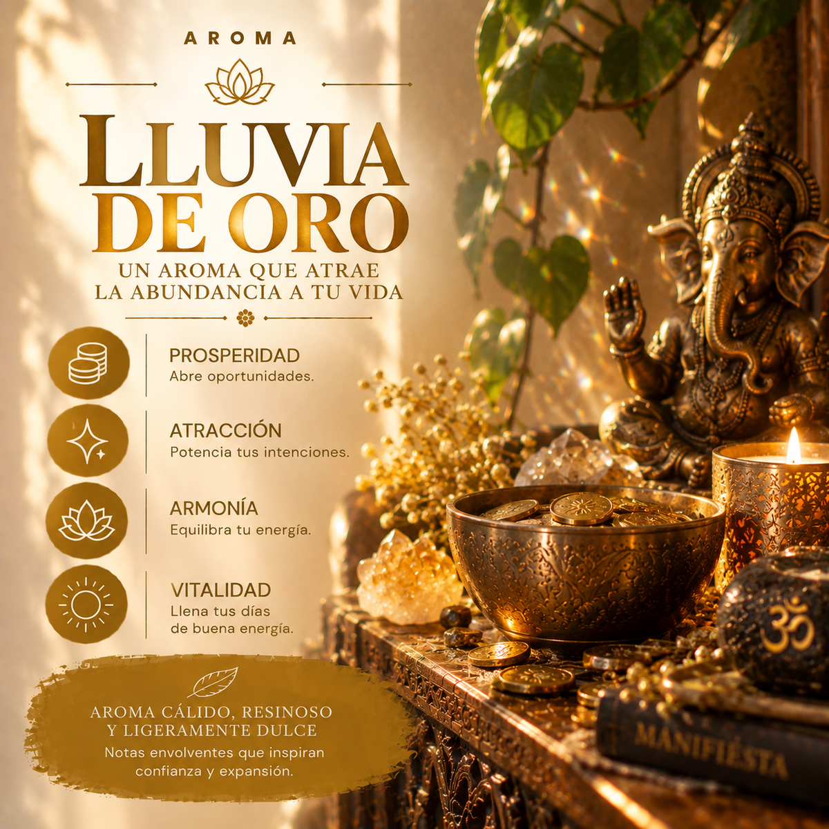 Incienso Masala Lluvia de Oro