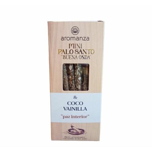 Sahumerio Palo Santo Buena Onda Mini Coco Vainilla - Aromanza