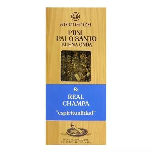 Sahumerio Palo Santo Buena Onda Mini Real Champa - Aromanza