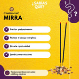 Incienso Cascada Mirra 24 conos