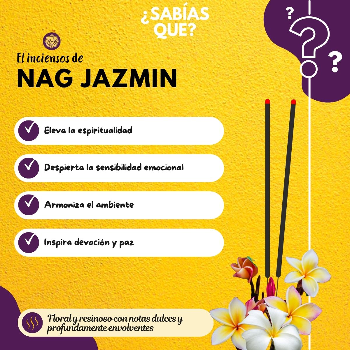 Incienso Nag Champa Jasmin