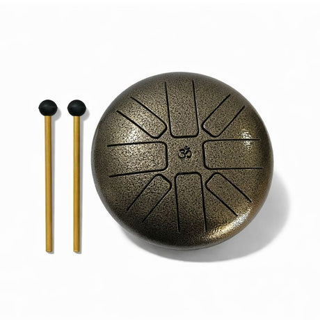 Hand Drum Tambor - Happy Bronce Envejecido Chico