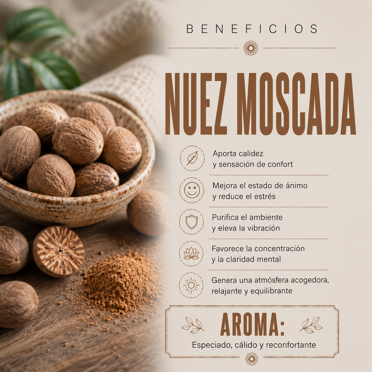 Aceite Esencial Nuez Moscada