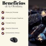 Pulsera Obsidiana Negra con Ojo Turco 4mm