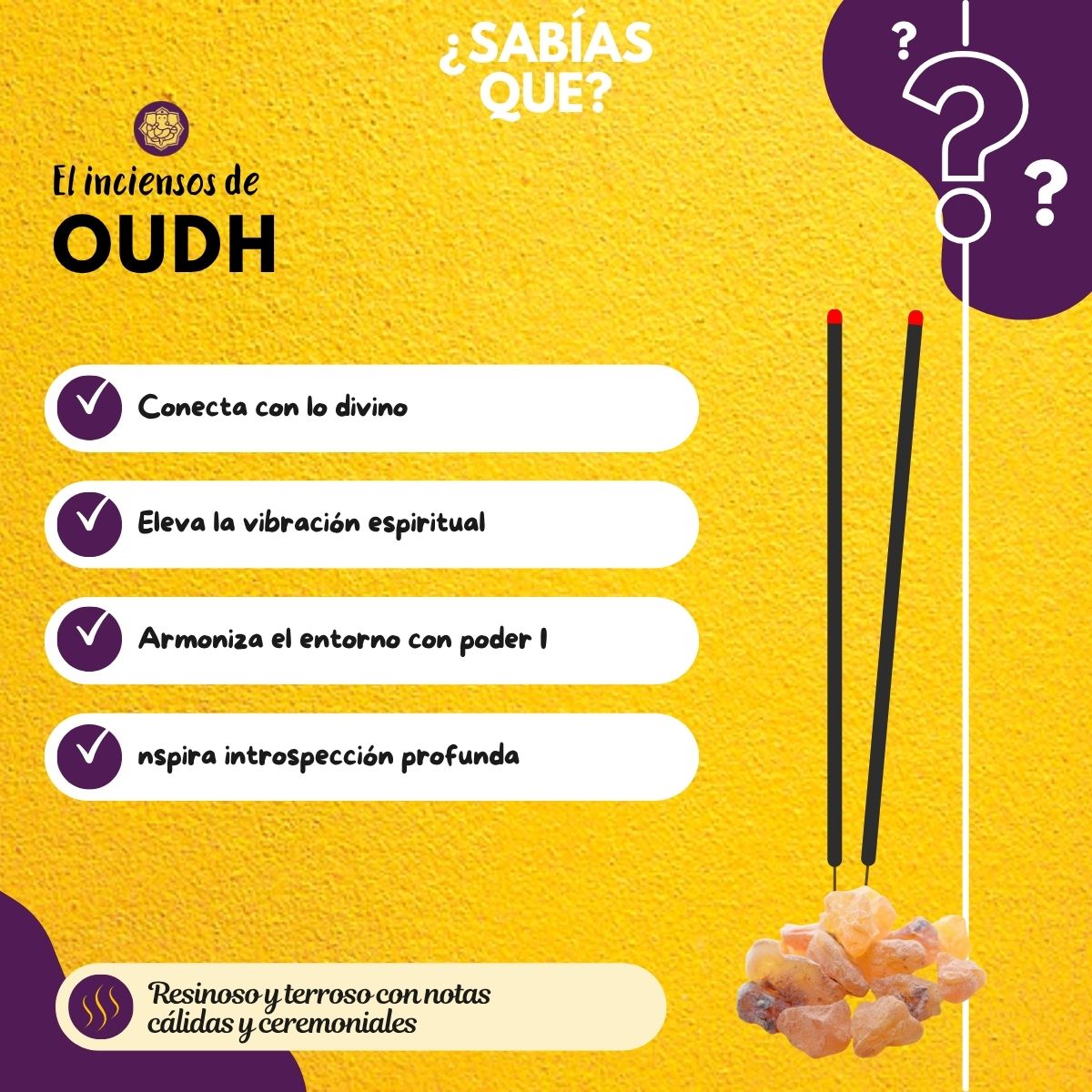 Incienso Dhoop Oudh