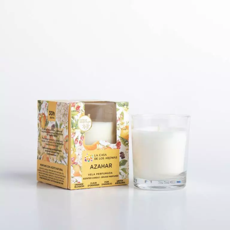 Vaso Vela Perfumada Azahar 140g