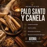 Incienso Palo Santo y 7 Canela