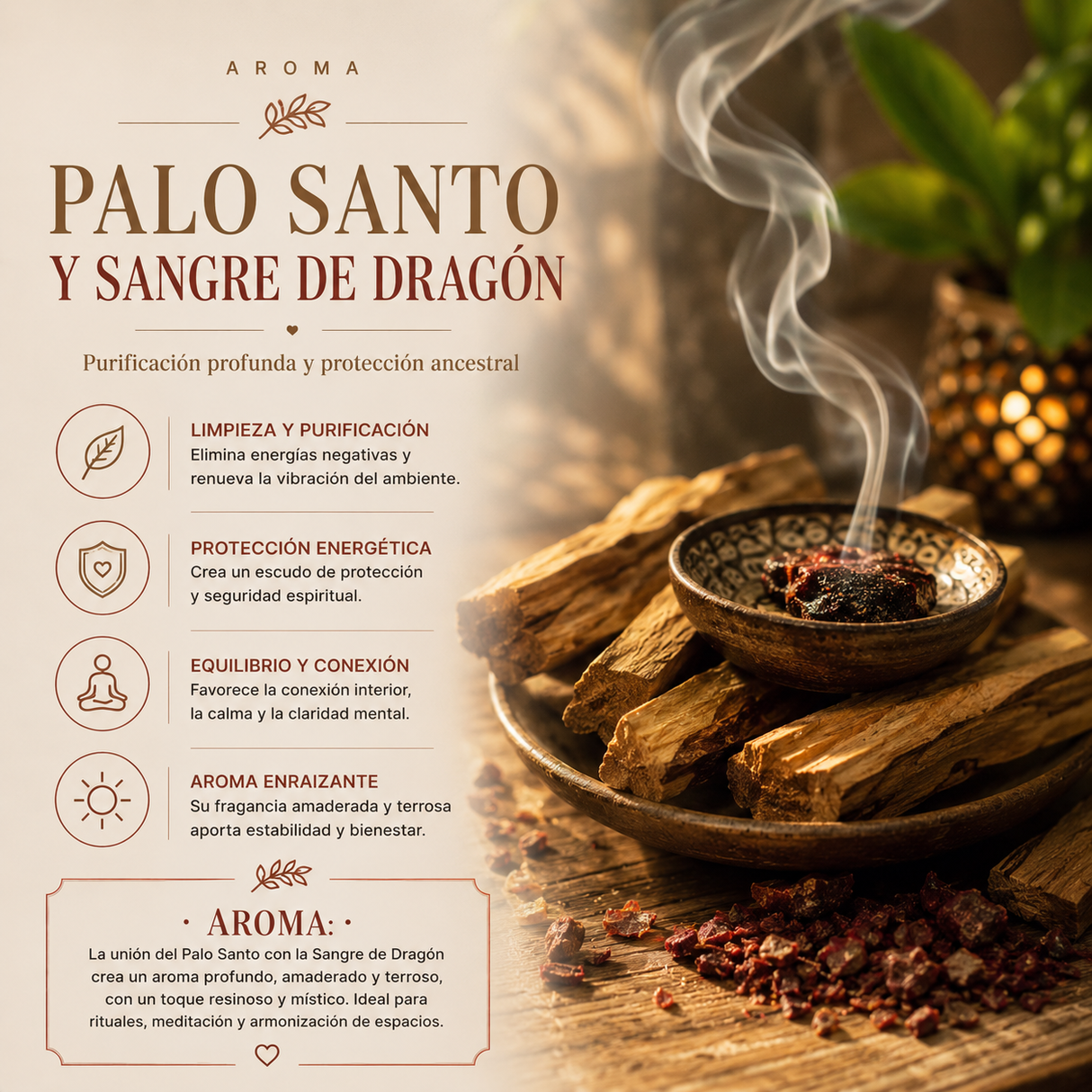 Incienso Palo Santo y Sangre de Dragón