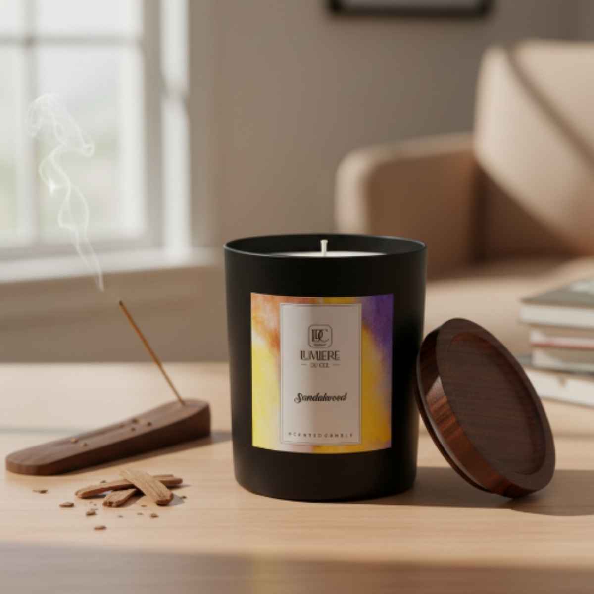 Vela Black Sandalwood 225g
