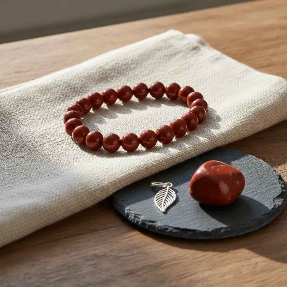 Pulsera Jaspe Rojo 8mm